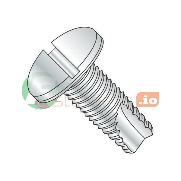 Newport Fasteners Thread Cutting Screw, #8-32 x 5/16 in, Zinc Plated Steel Pan Head Slotted Drive, 10000 PK 704459 - main